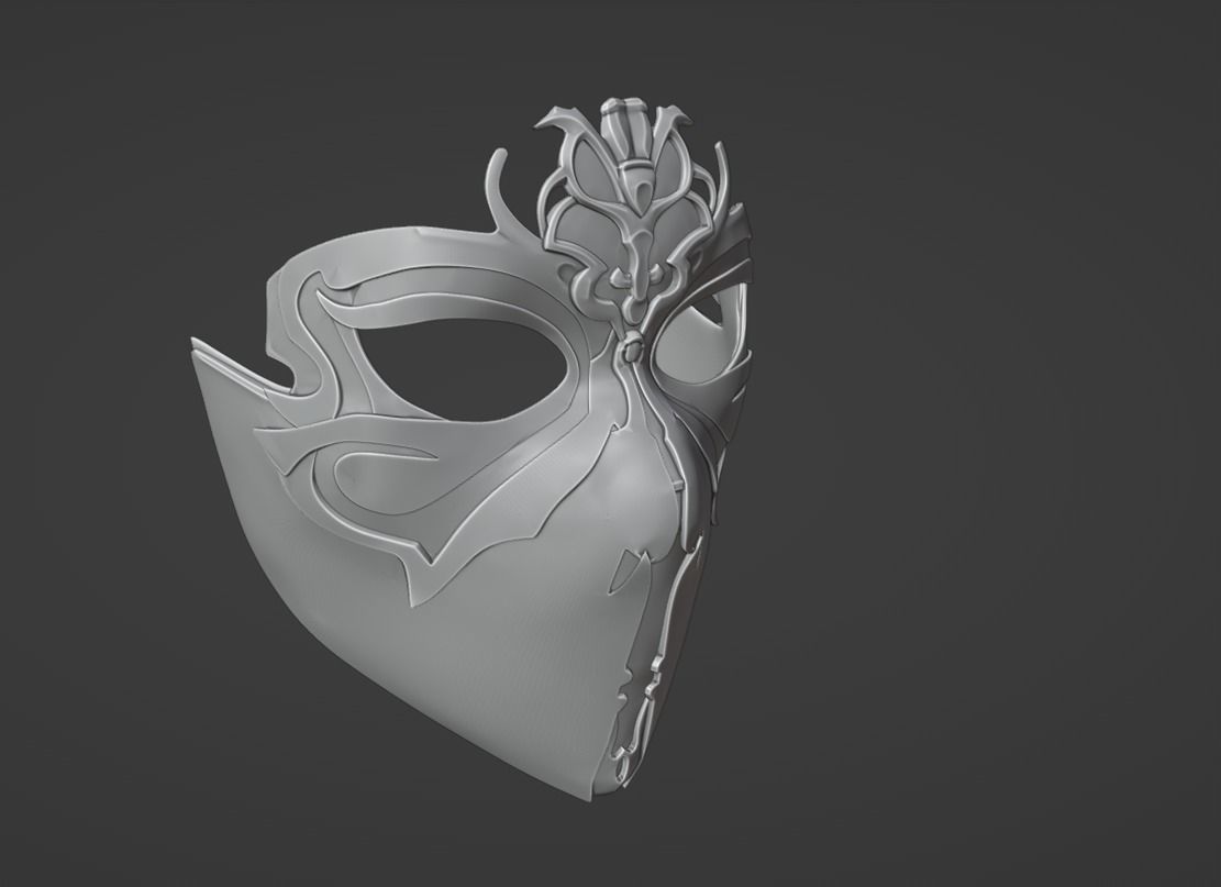 Mileena mask - Annihilator of the Keervali 3D print model_5