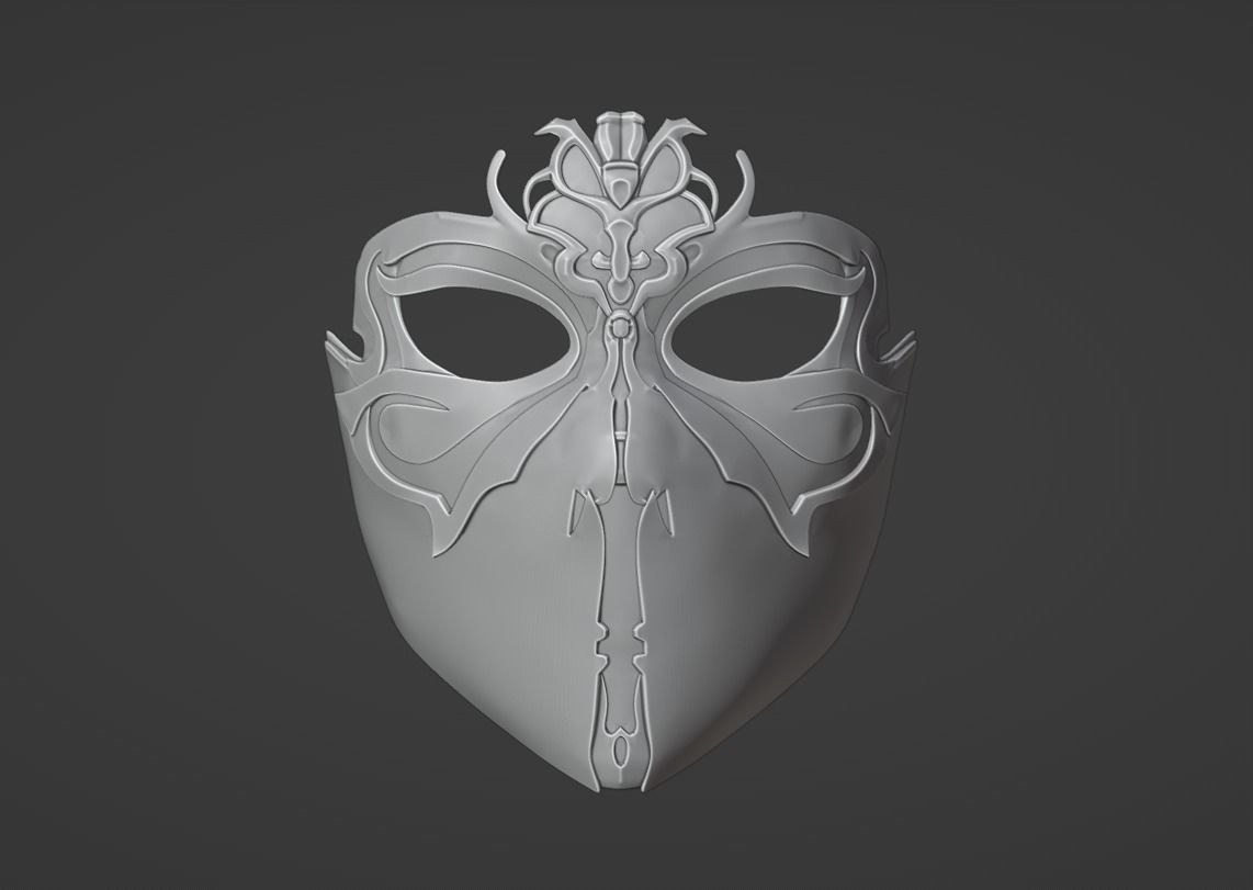 Mileena mask - Annihilator of the Keervali 3D print model_1