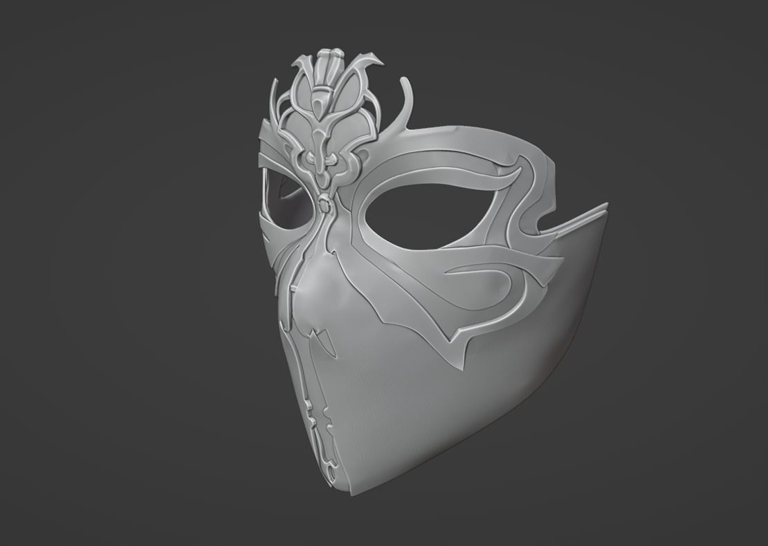 Mileena mask - Annihilator of the Keervali 3D print model_4