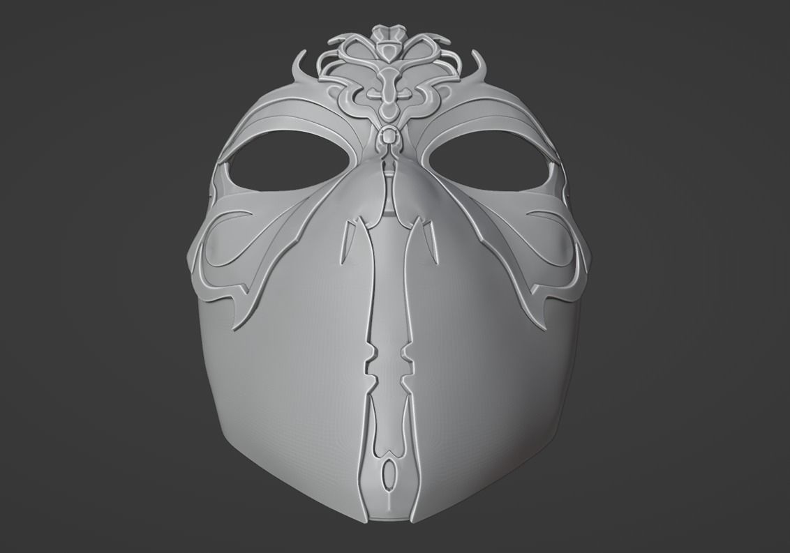 Mileena mask - Annihilator of the Keervali 3D print model_7