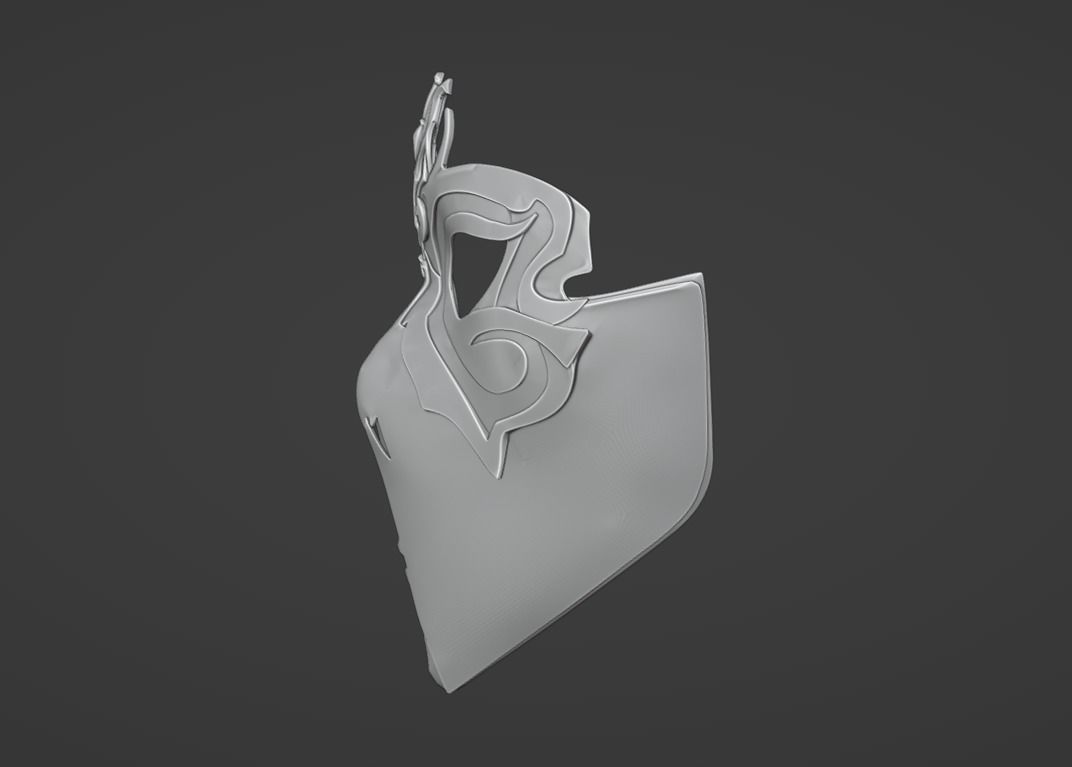 Mileena mask - Annihilator of the Keervali 3D print model_3