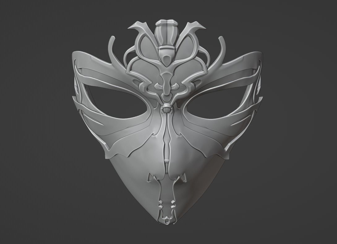 Mileena mask - Annihilator of the Keervali 3D print model_6