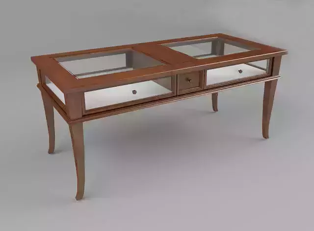 RECTANGULAR SOLID WOOD COFFEE TABLE