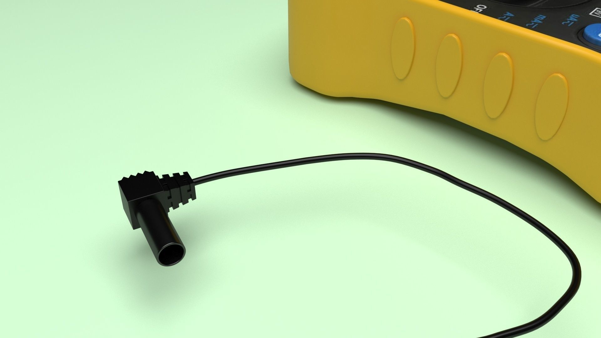 Multimeter With Multimeter Cables 3D model_29