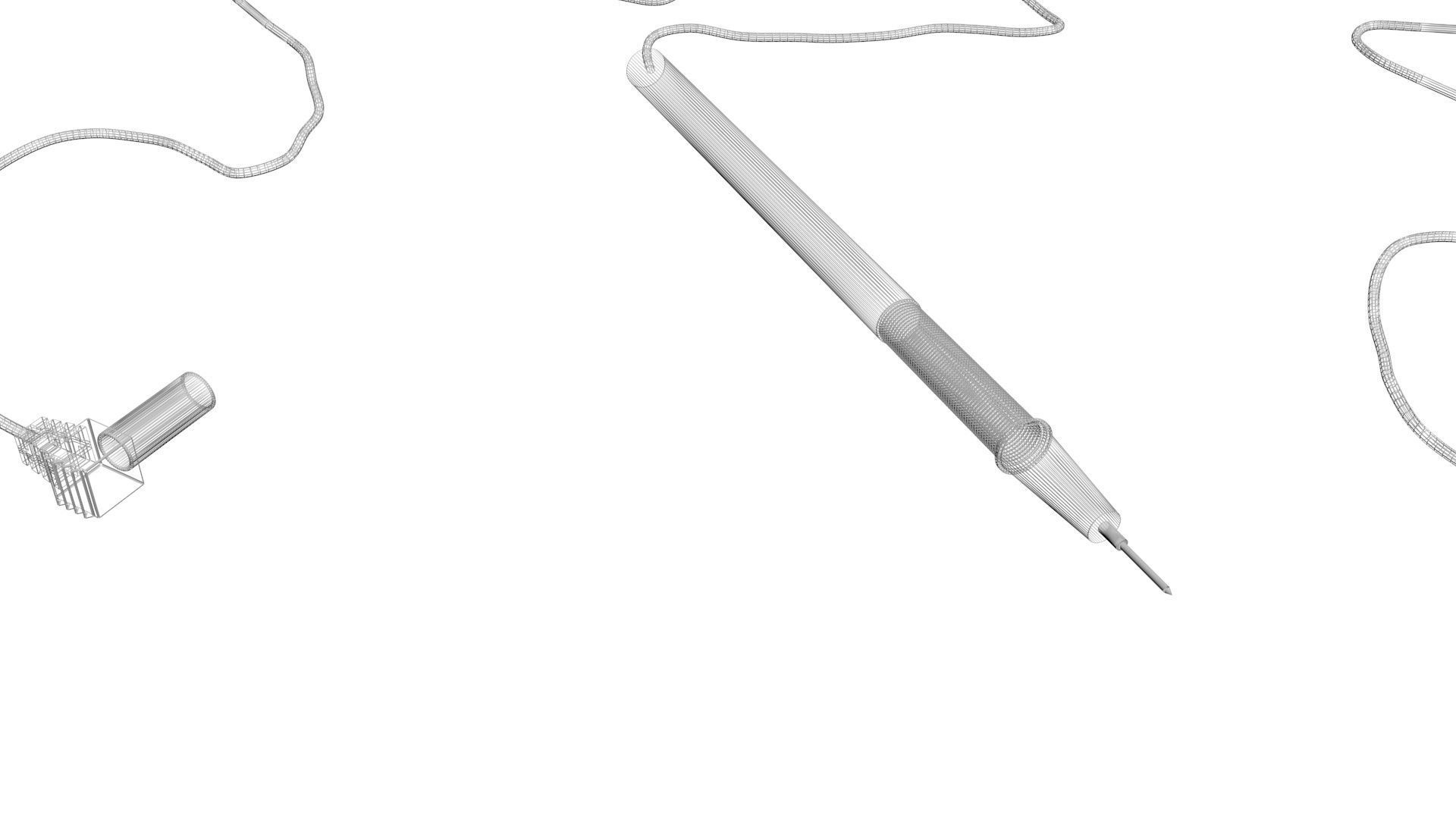 Multimeter With Multimeter Cables 3D model_23