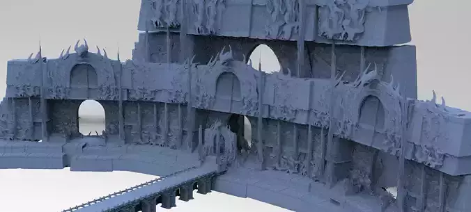 Dantes Underworld scene 1 3D