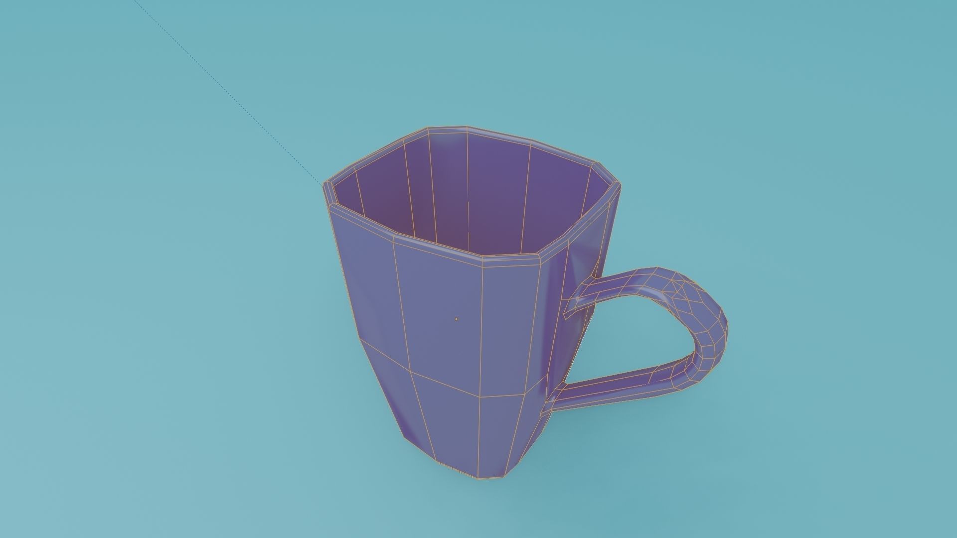  low poly mug for drinks  Free 3D model_2