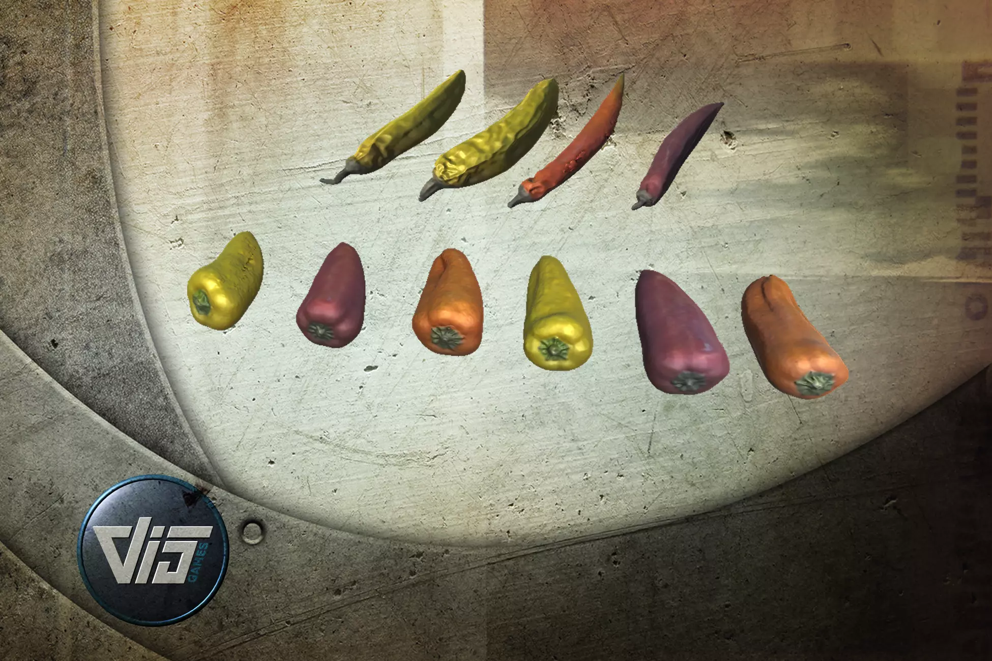 3D model Scanned Peppers VR / AR / low-poly | CGTrader