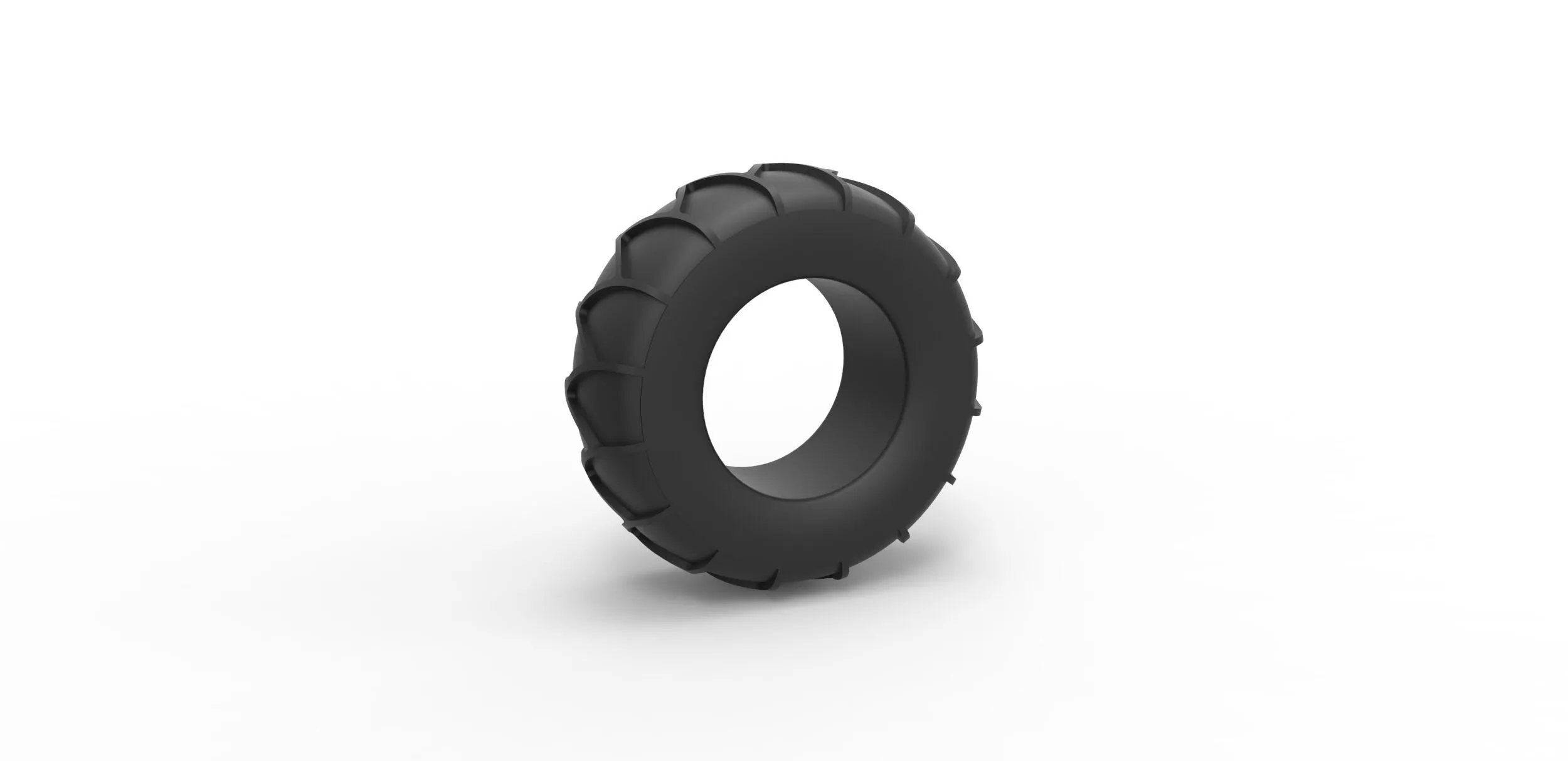 Tire for sand and snow 2 Scale 1 to 25 3D print model
