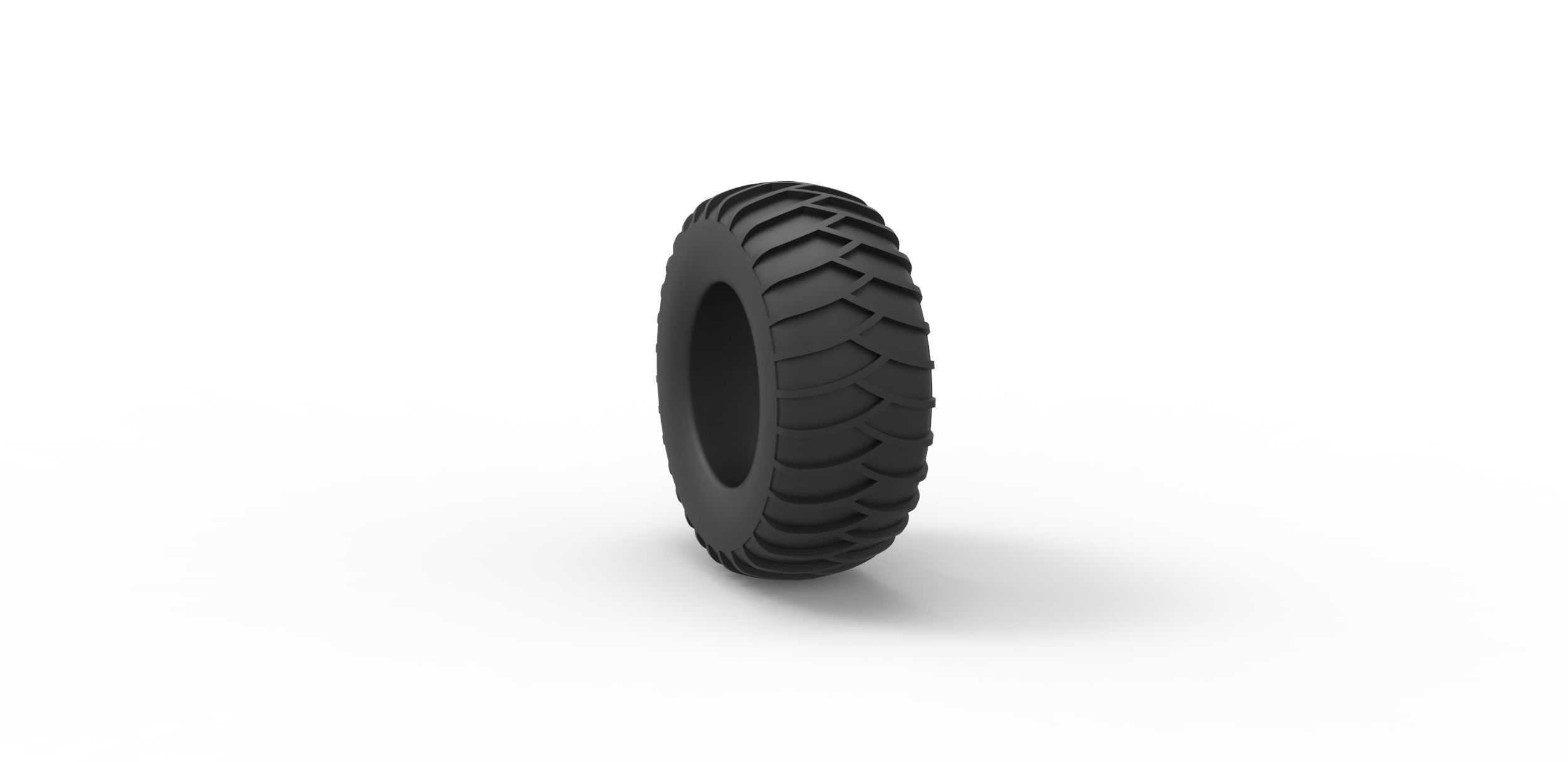 Tire for sand and snow 3 Scale 1 to 25 3D print model_7