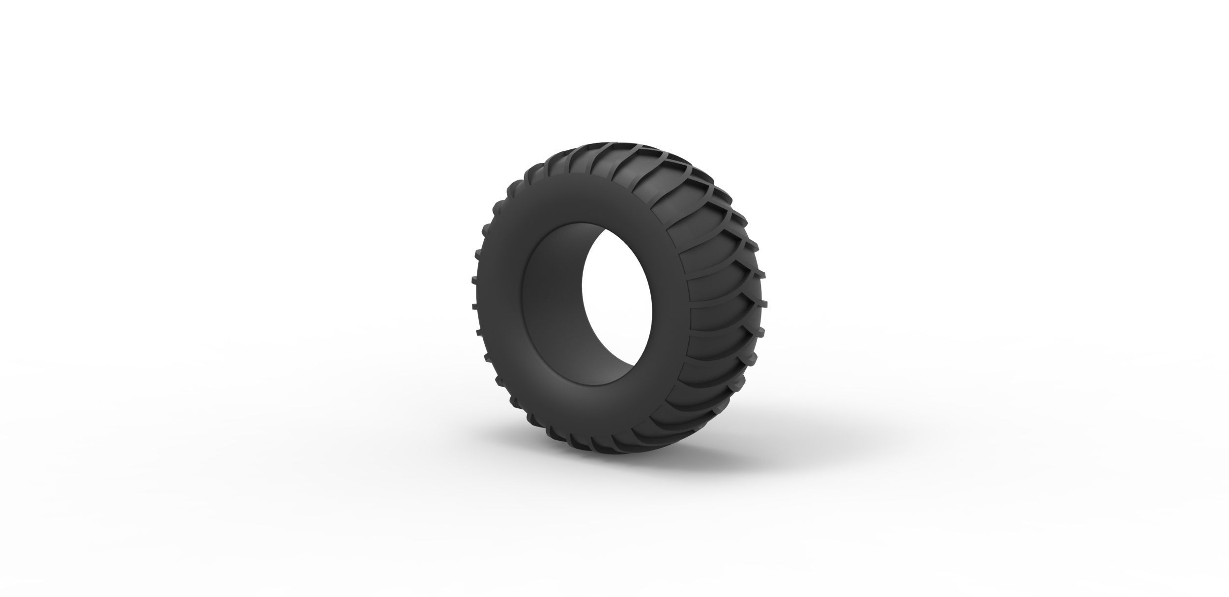 Tire for sand and snow 3 Scale 1 to 25 3D print model_6