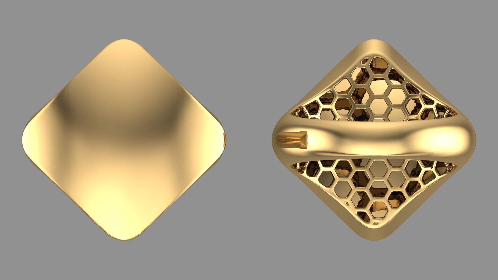 Fusion Polished Ring 3D print model_1