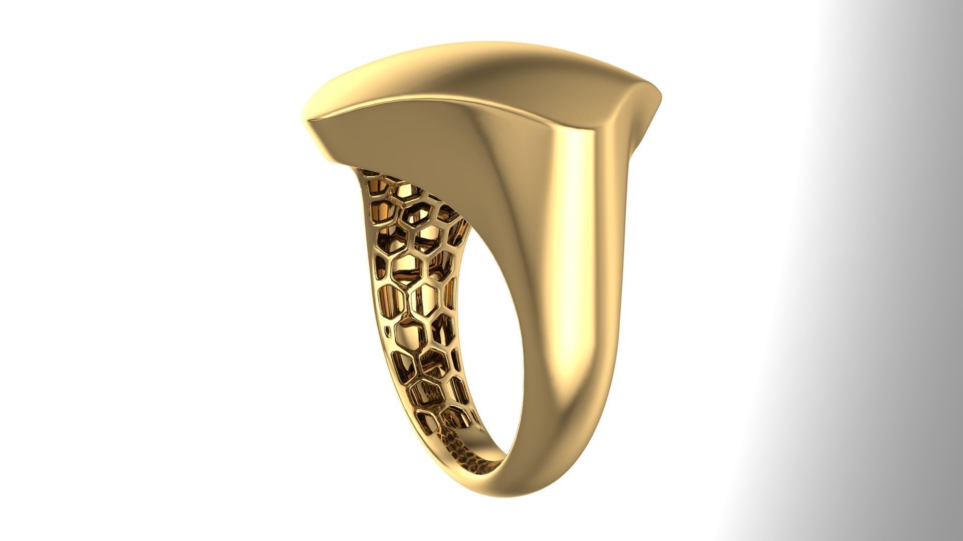 Fusion Polished Ring 3D print model_2