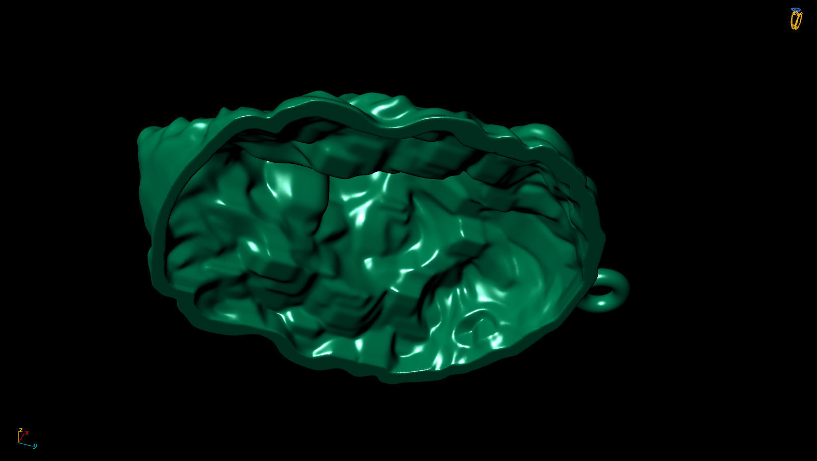 Lion Pendant 3D print model_7