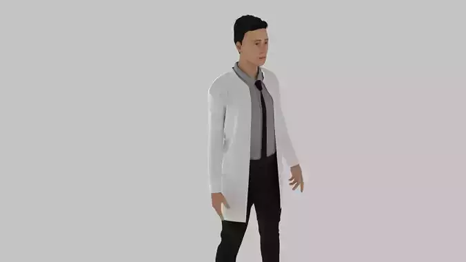 Doctor man in lab coat