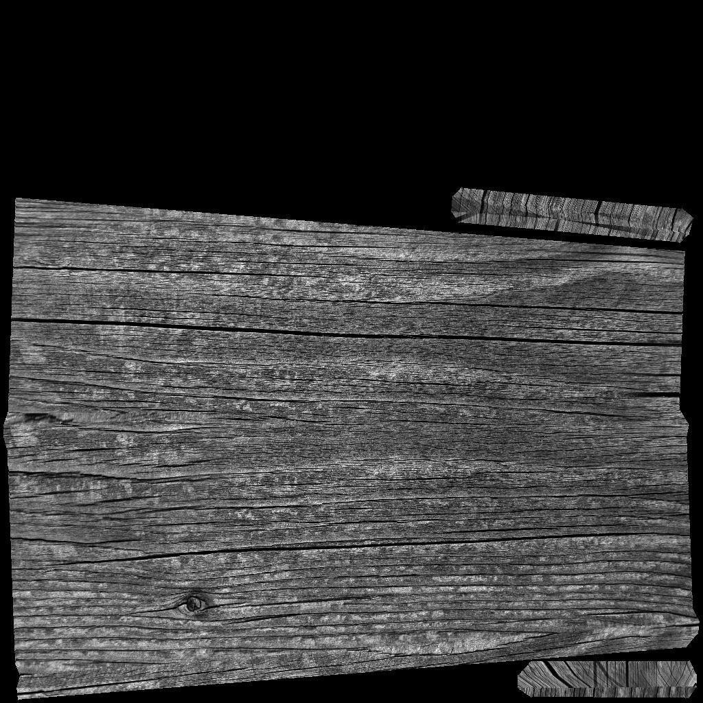 Old Gray Wooden Dock Wharf Pier Low-poly 3D model_16