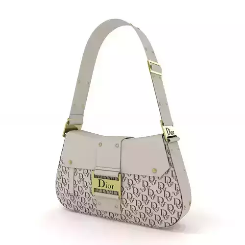 Dior Street Chic Bag Cream Red Print