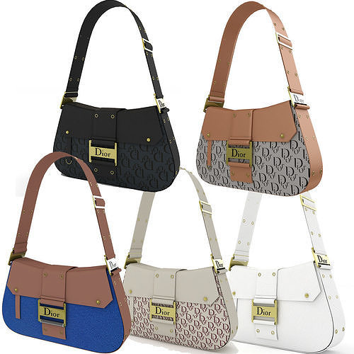 Dior Street Chic Bag Collection 3D model