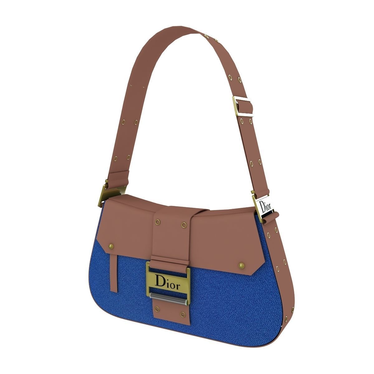 Dior Street Chic Bag Collection 3D model_11