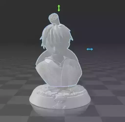 Luffy Bust Wano One Piece 3D print model