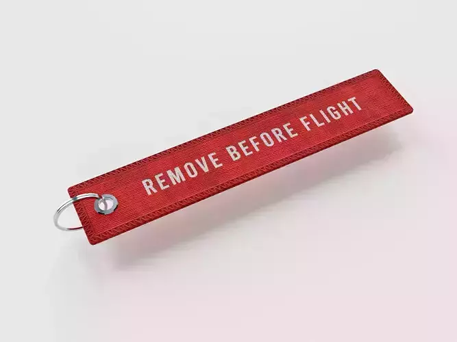 Remove before flight Keychain 