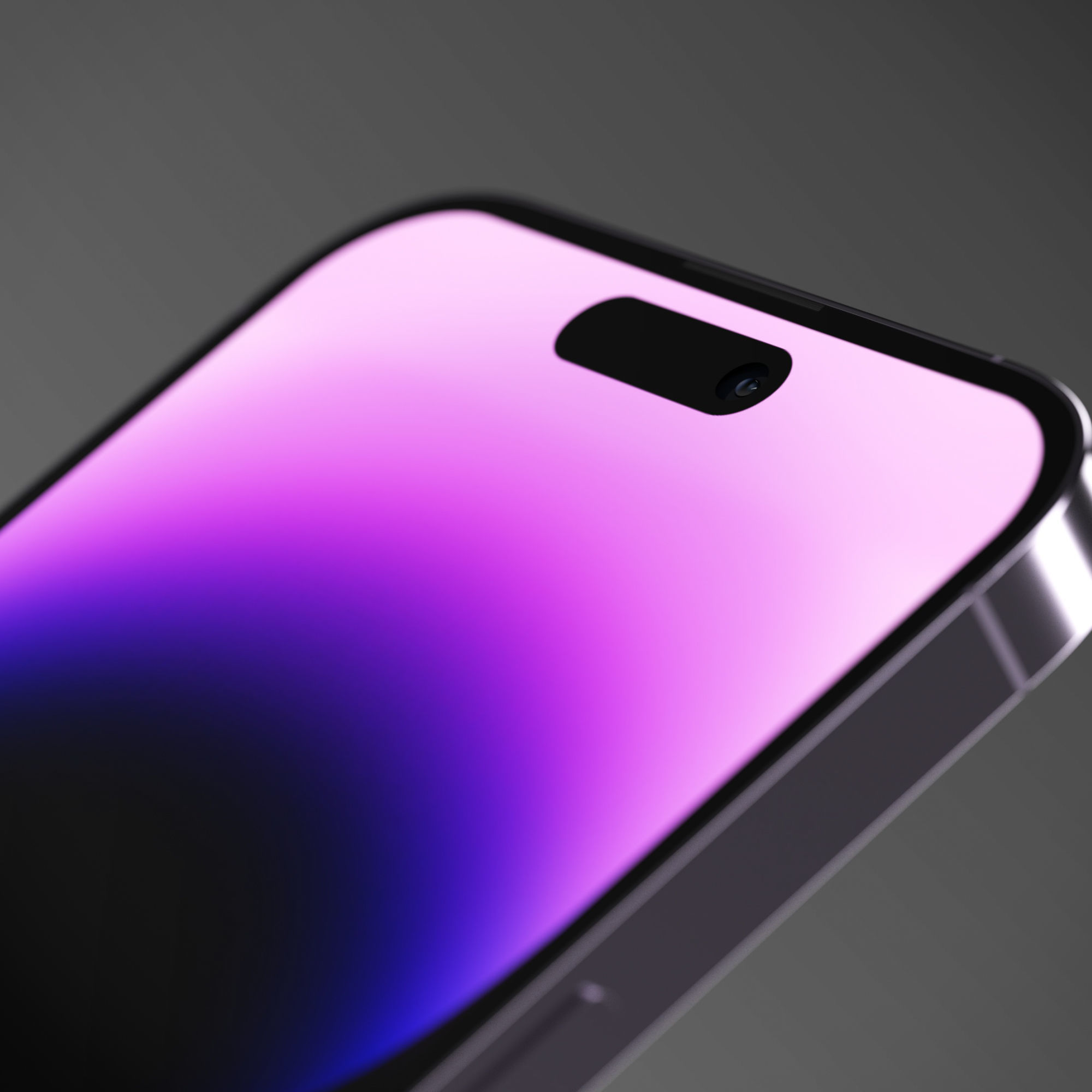 iPhone 14 Pro Max 4 Color Options Low-poly 3D model_2