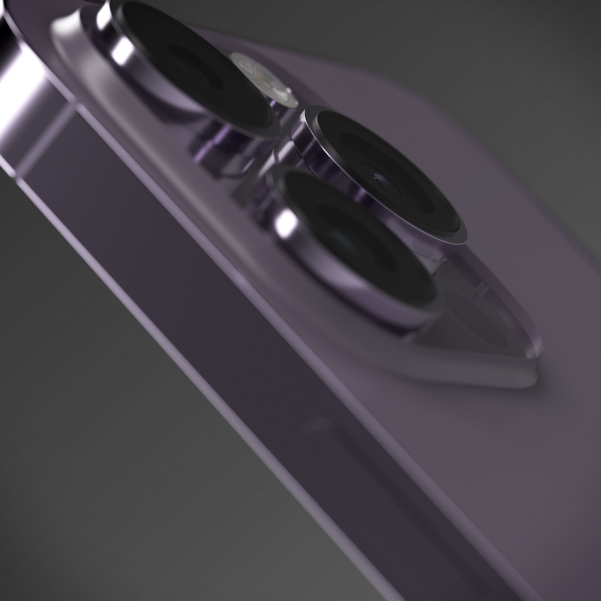 iPhone 14 Pro Max 4 Color Options Low-poly 3D model_3