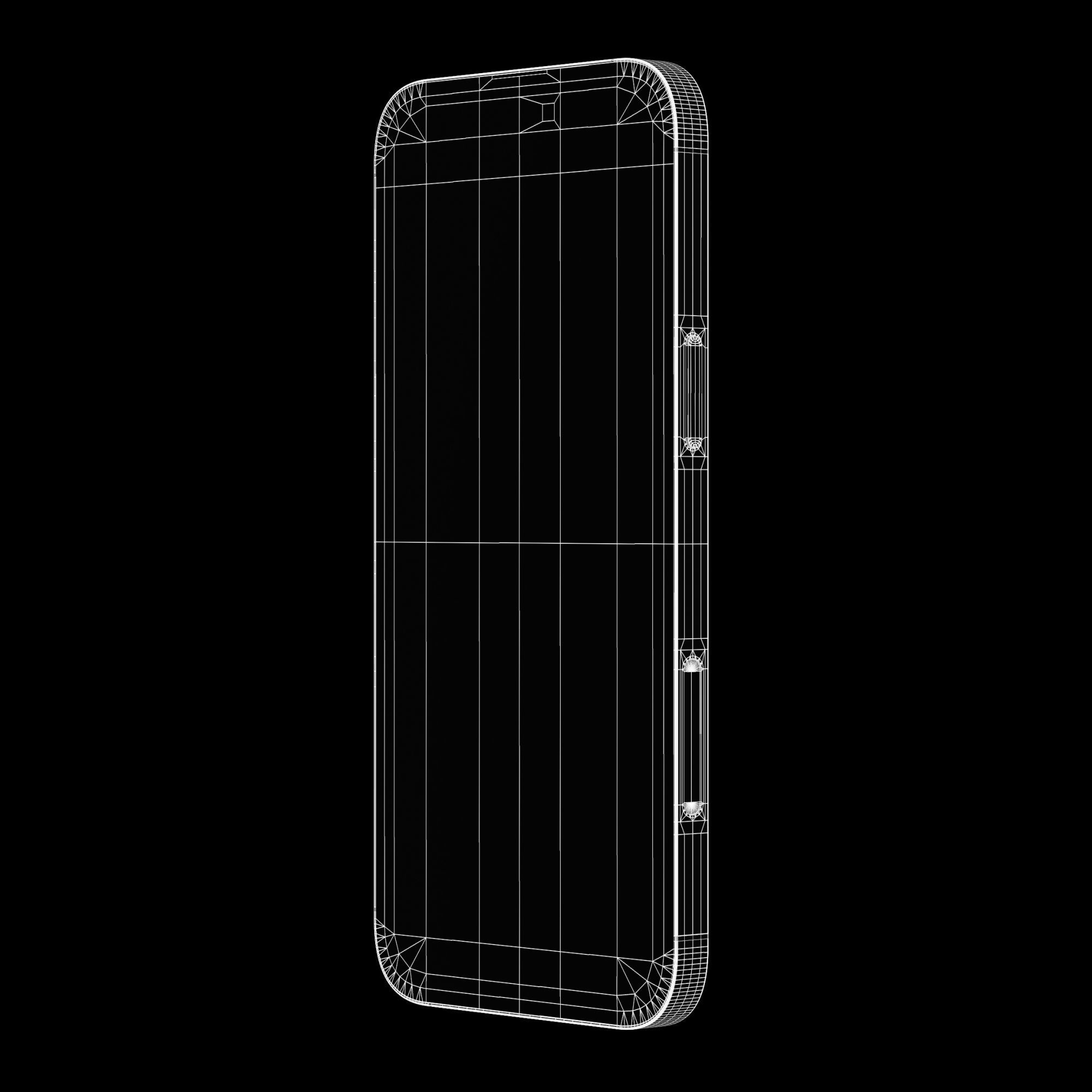 iPhone 14 Pro Max 4 Color Options Low-poly 3D model_14