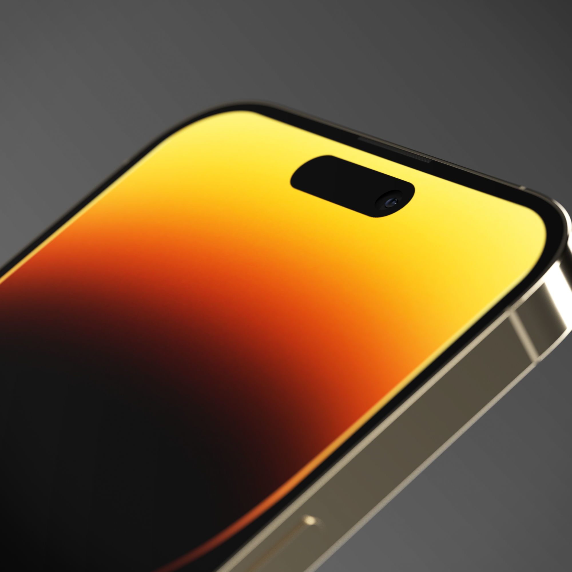 iPhone 14 Pro Max 4 Color Options Low-poly 3D model_9