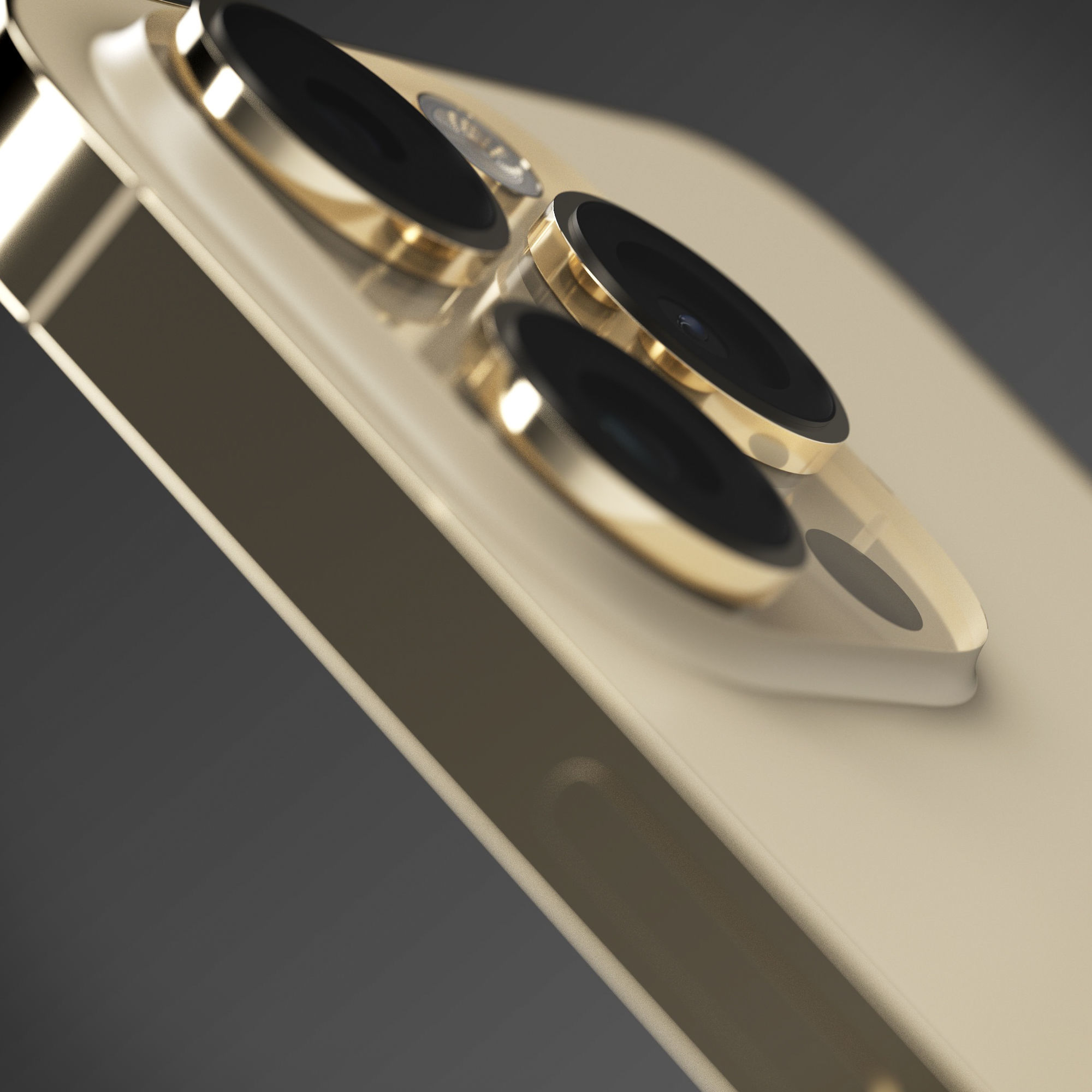 iPhone 14 Pro Max 4 Color Options Low-poly 3D model_8