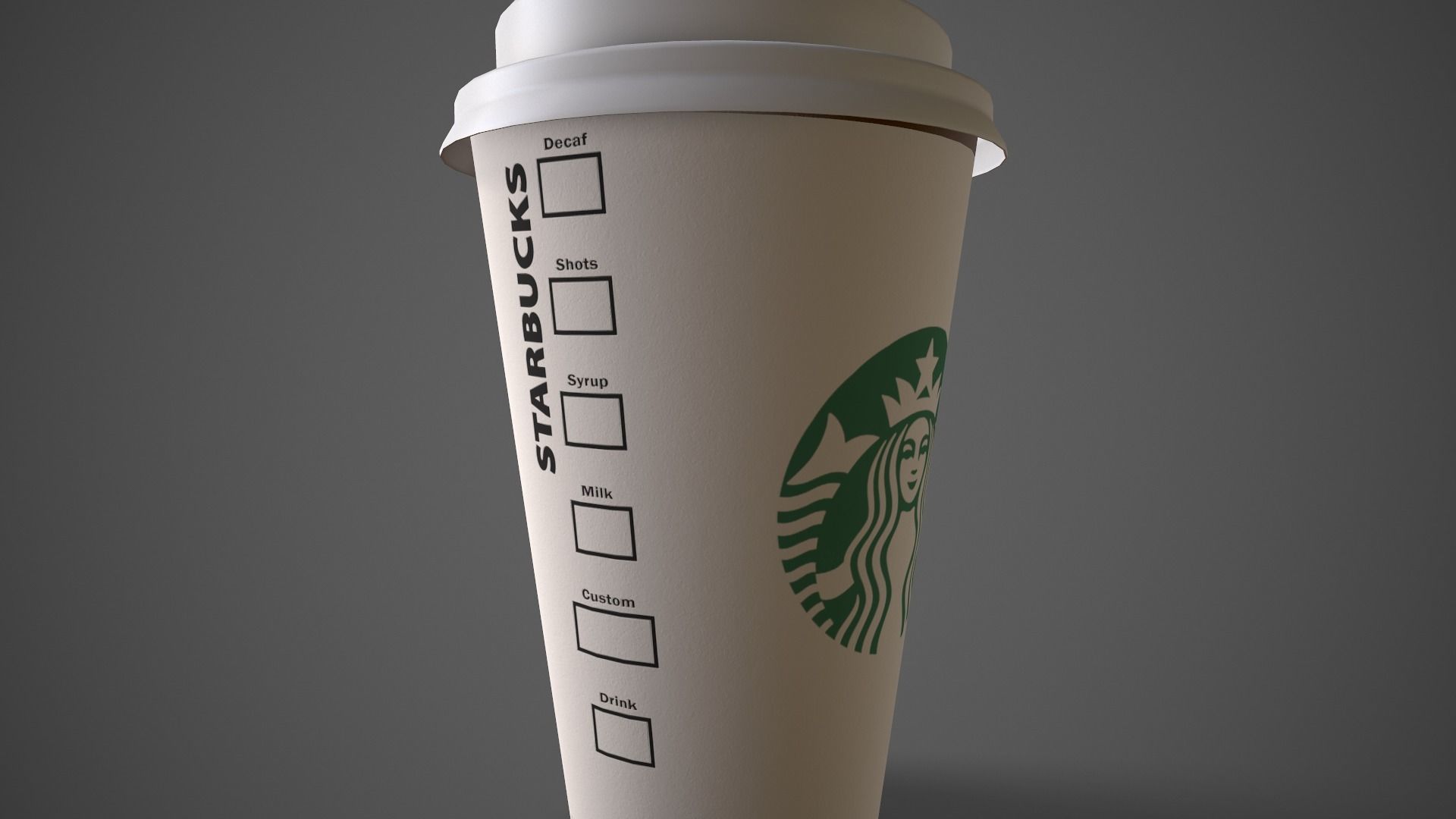 Starbucks Coffee Cup Low-poly 3D model_7