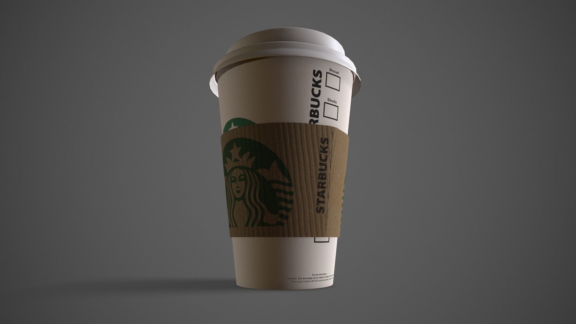 Starbucks Coffee Cup Low-poly 3D model_10