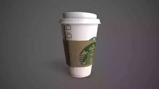 Starbucks Coffee Cup Low-poly 3D model