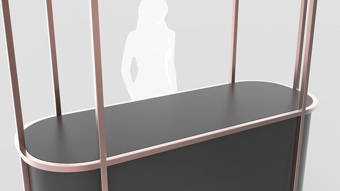 Food Display Stand 3D model 7