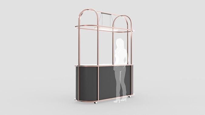 Food Display Stand 3D model 4