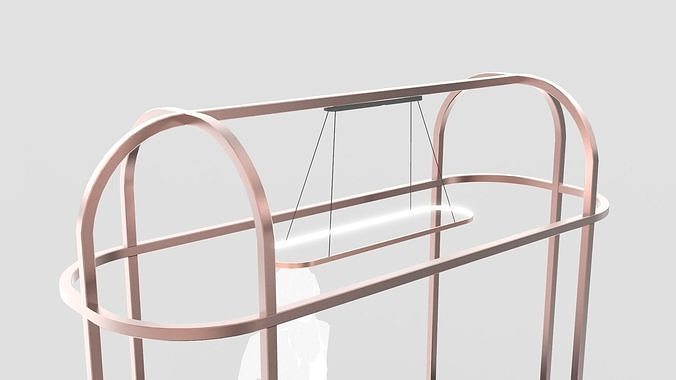Food Display Stand 3D model 6