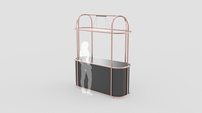 Food Display Stand 3D model 5