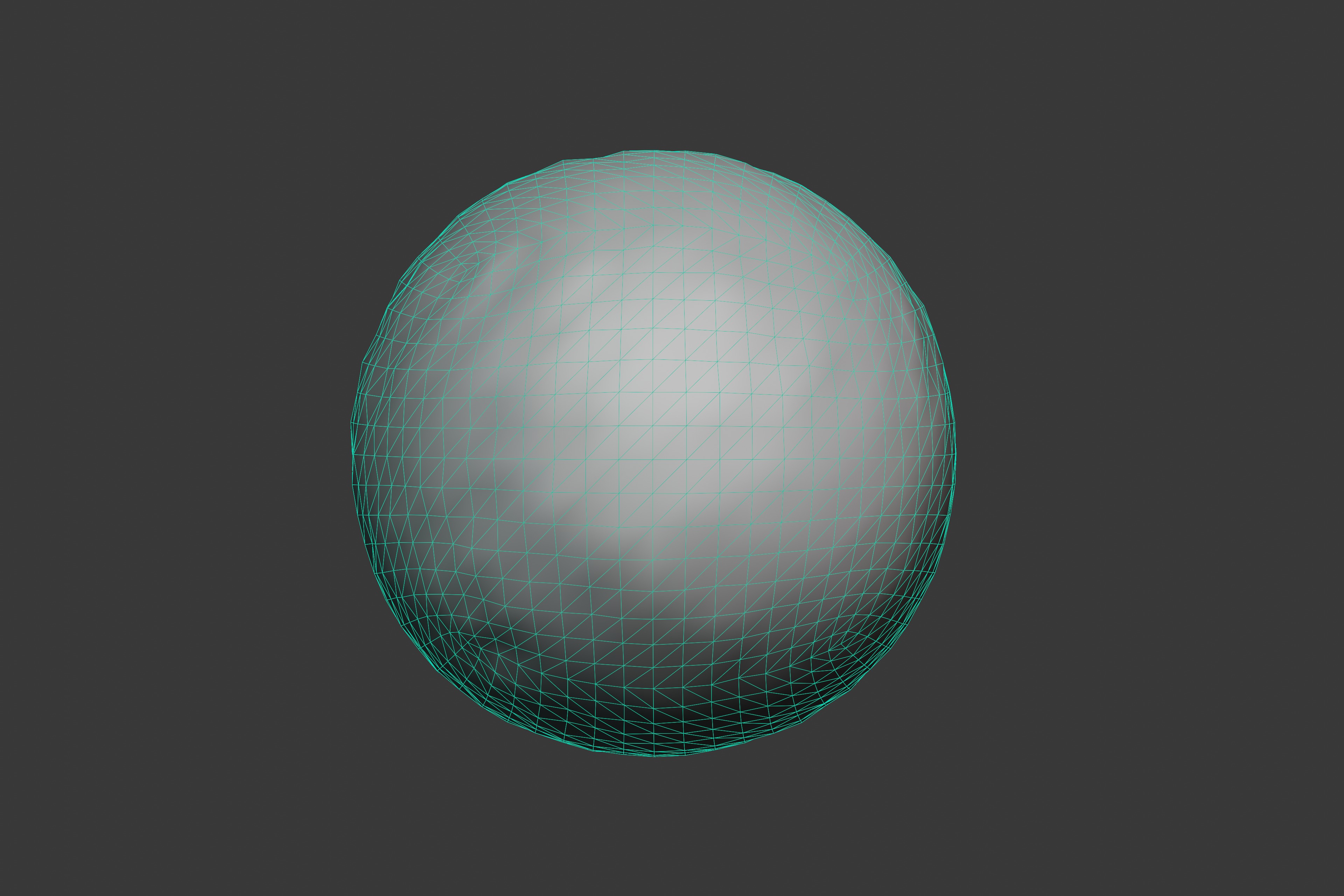 Spherical Stone Boulder - PBR Model Low-poly 3D model_4