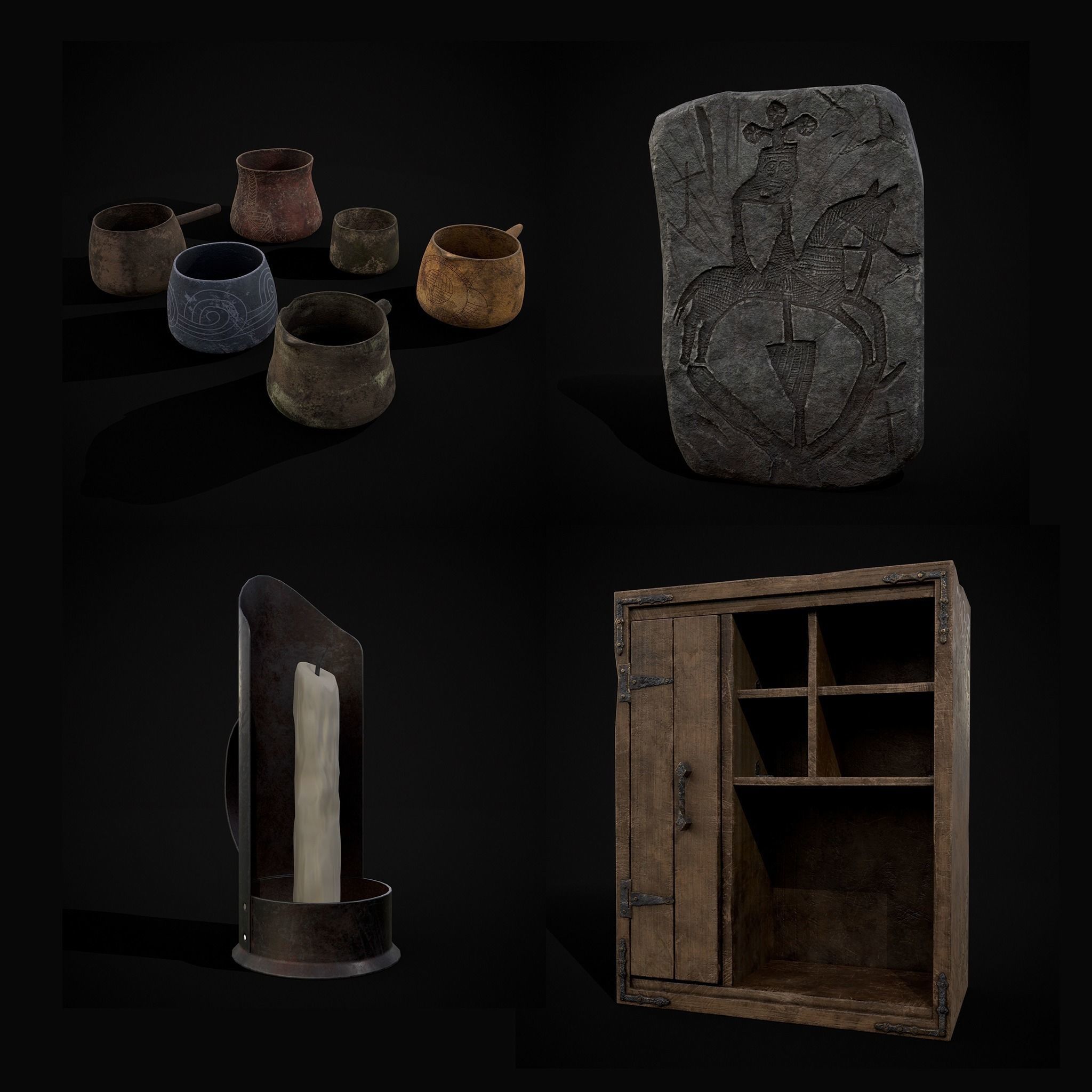 Medieval Prop Pack Twenty One 3D Model Collection_5