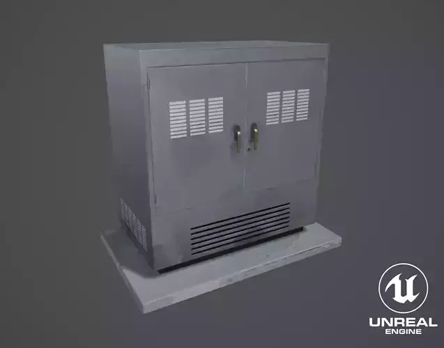 Stylized Generator Low-poly 3D model