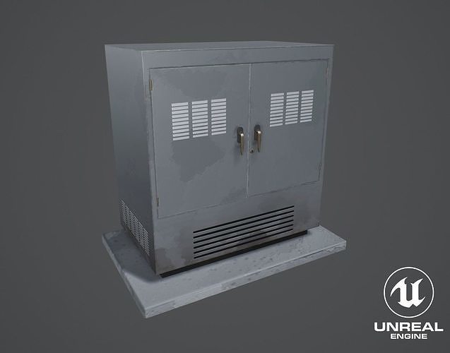 Stylized Generator Low-poly 3D model
