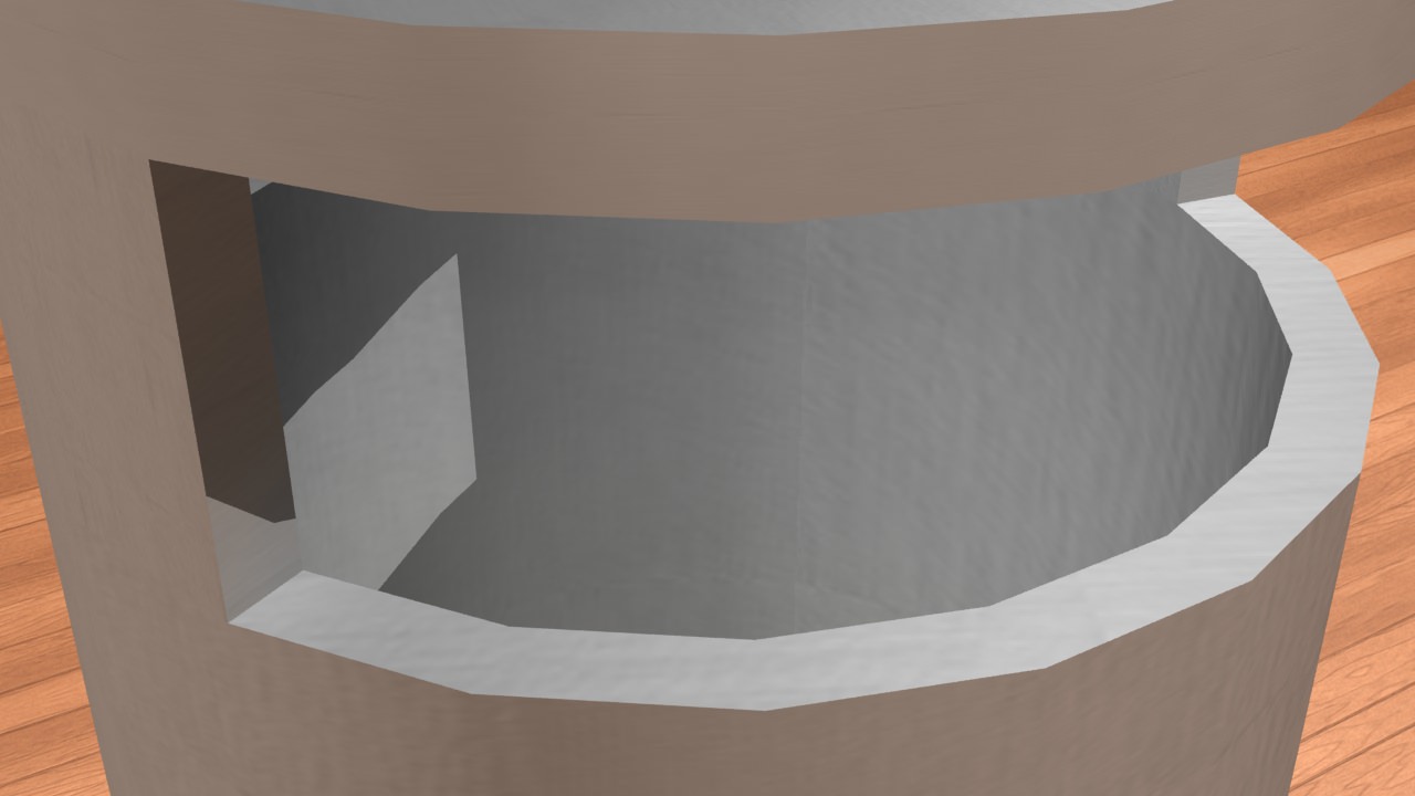 Urban Cement Trash Can 3D model_3