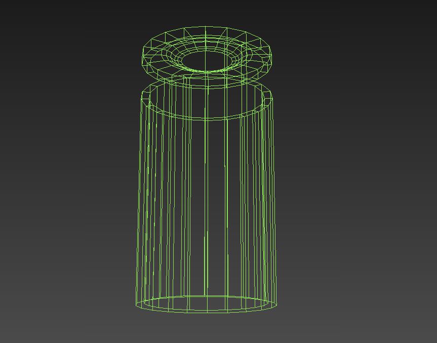 Urban Cement Trash Can 3D model_6