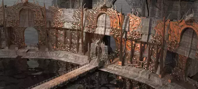 Dantes Underworld City 1 3D model