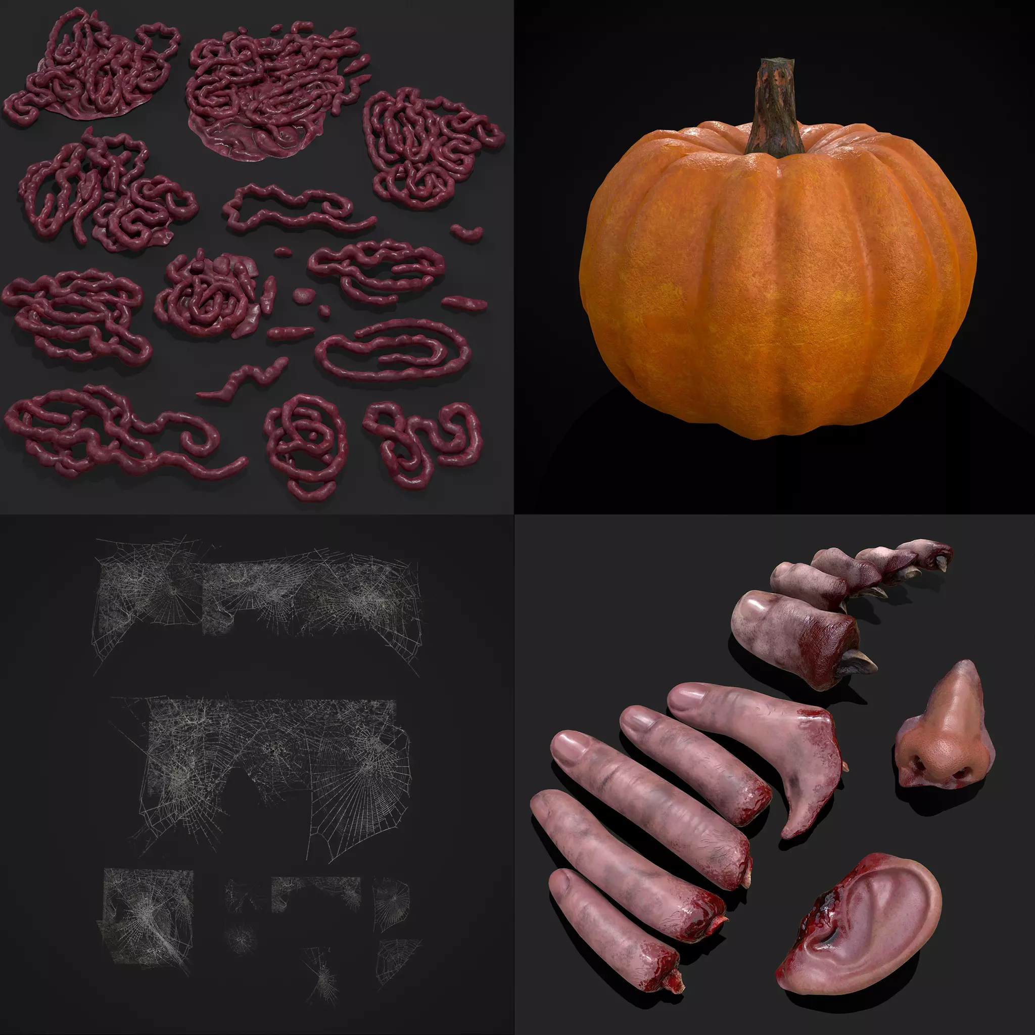 Halloween Prop Mix Eight 3D Model Collection_0