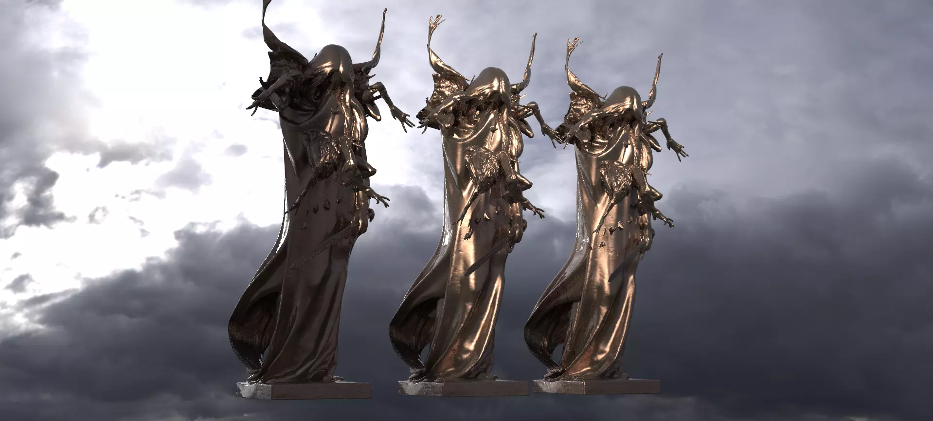 Ghost Demon Abstract 2  3D model_0