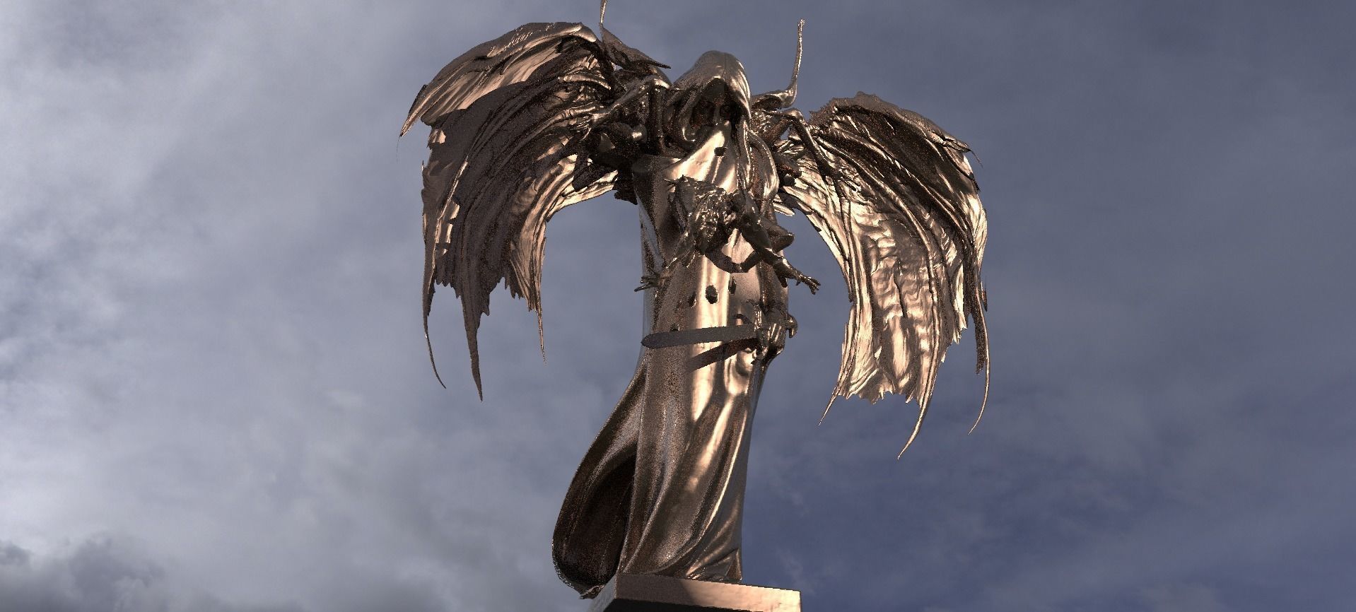 Ghost Demon Abstract 3 3D model_1