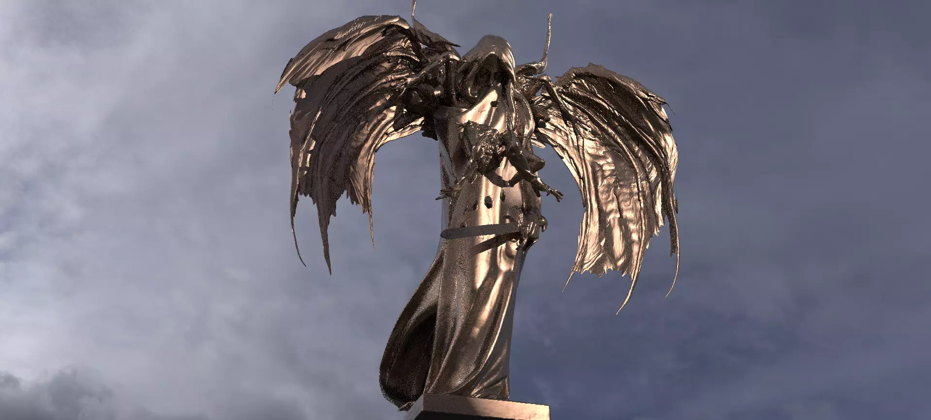 Ghost Demon Abstract 3 3D model_0