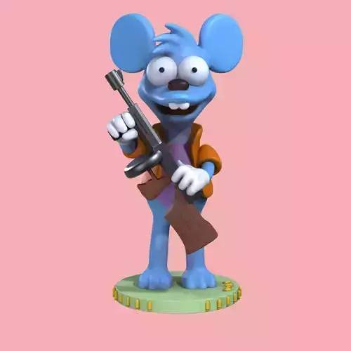 Itchy 3D Model Fan Art