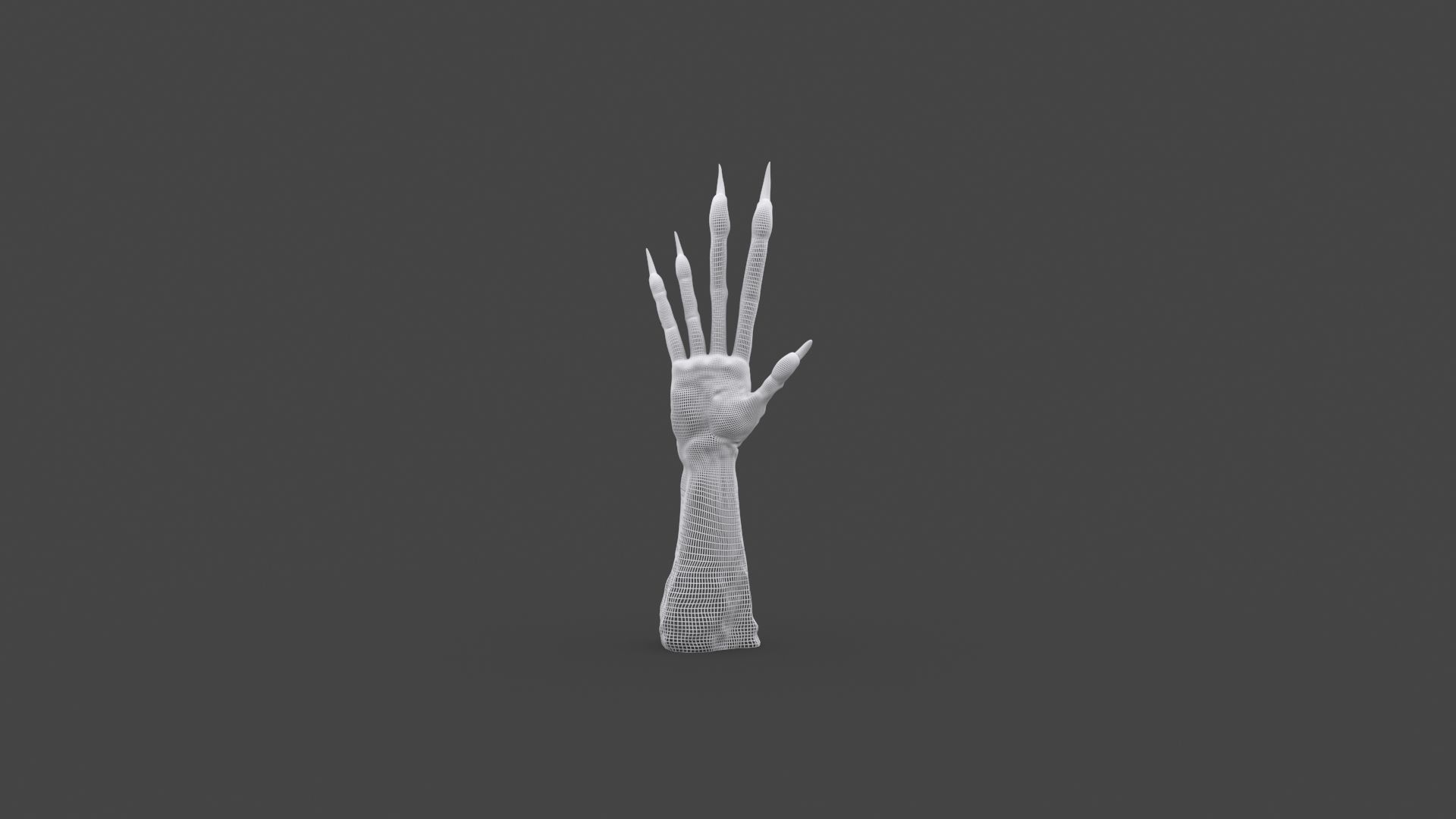 TSHR-002 Rigged right hand 3D model_7